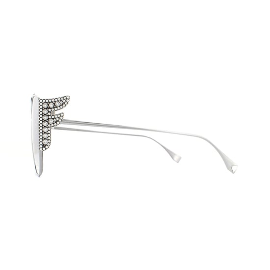 Lunettes De Soleil Fendi FF 0380/G/S 6LB IC Ruthénium Gris Miroir Argenté Gris - Image 3