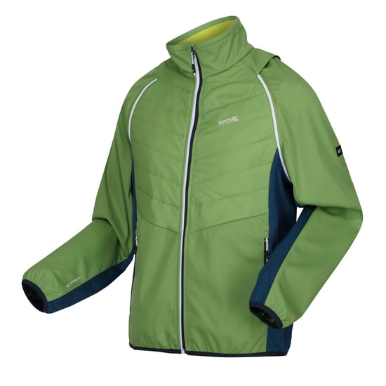 Regatta Mens Steren II Softshell Hybrid Jacket (Piquant Green/Moroccan Blue/Citron Lime)