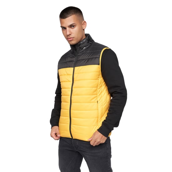 Crosshatch - "Presnell" Weste Hoch geschnitten für Herren (Gelb) - Image 1