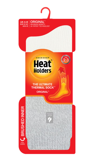 Wärmehalter - Damen Thermosocken für den Winter | Outdoor & Indoor Socken | Kuschelig & Flauschig | Geschenke für Frauen - Elfenbein Silber (Catania) - Image 2