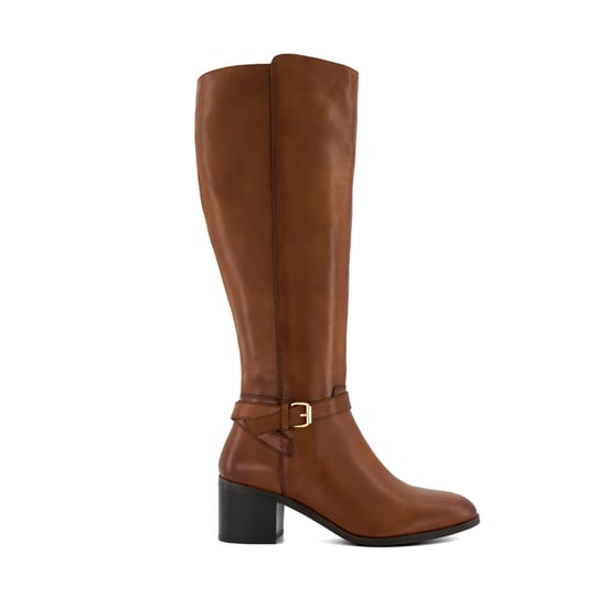 Dune Ladies Trusti 2 - Buckle Heeled Knee High Boots - Image 2