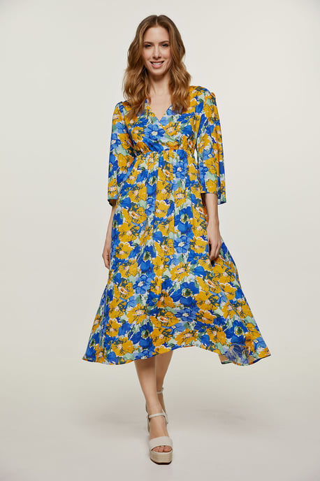 Florales Empire-Linien-Midikleid - Image 5