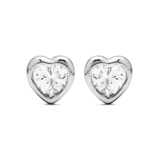 Luxenter Sterling Silber 925 Ohrringe mit rhodinierten Zirkonia Rhodium plattiert - Goth - Image 1