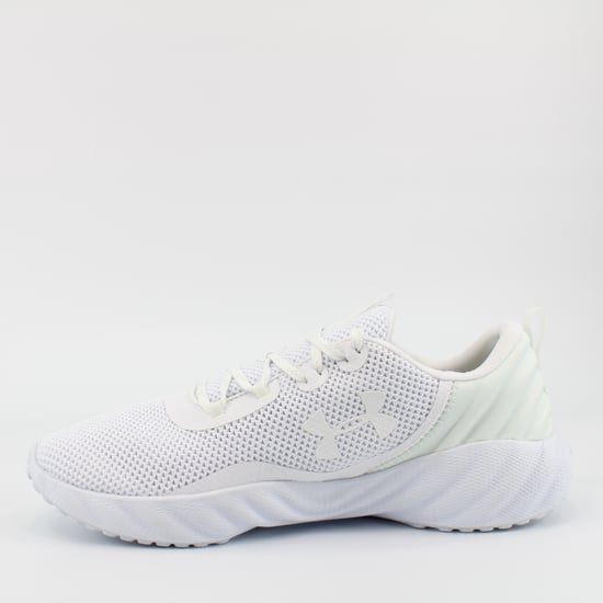 Under Armour Charged Will White Textile Mens Lace Up Trainers 3022038 101