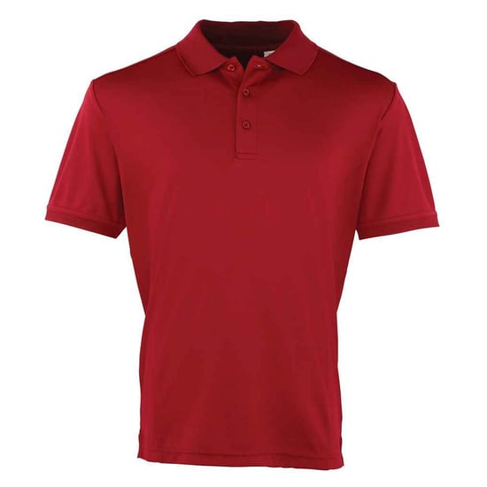 Premier - "Coolchecker" Poloshirt für Herren (Burgunderrot) - Image 1