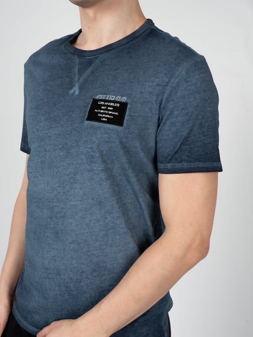 Guess T-Shirt Patch Herren blau - Image 5