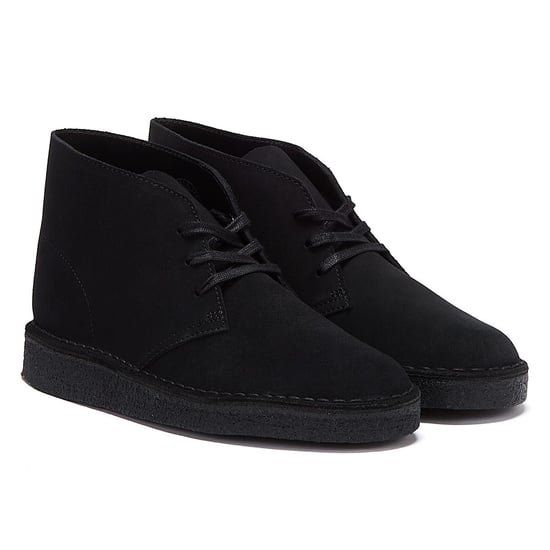 Clarks Originals Desert Coal Suede Mens Schwarz Stiefel - Image 1