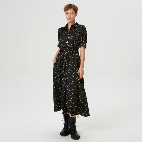 Shirt-Kleid mit Puffärmeln und Marienkäfer-Print - Image 2