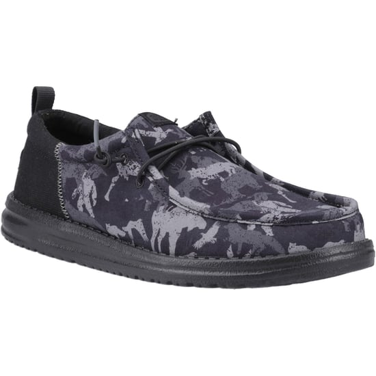 HEYDUDE Wally Funk Hunt Camo Canvas Männer schwarz Boot Schuhe - Image 1