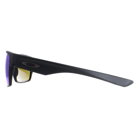 Oakley Rectangle Mens Matte Black Prizm Sapphire Polarized  TwoFace