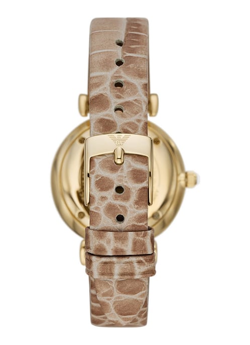 Emporio Armani Gianni T-bar Women's Brown Watch AR11518