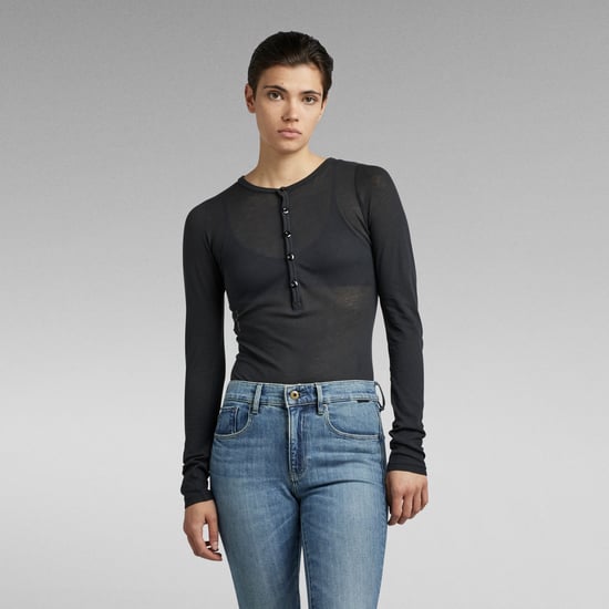 G-Star RAW Henley Body Slim Top