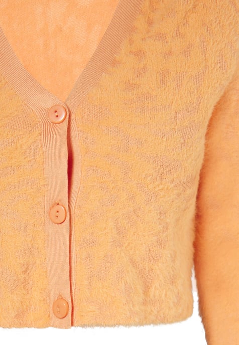 Mymo Strickjacke Damen orange - Image 3