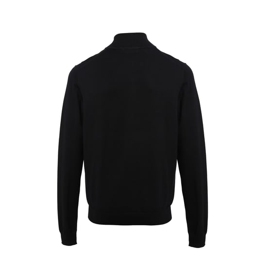 Premier Mens Zip Neck Sweatshirt (Black)