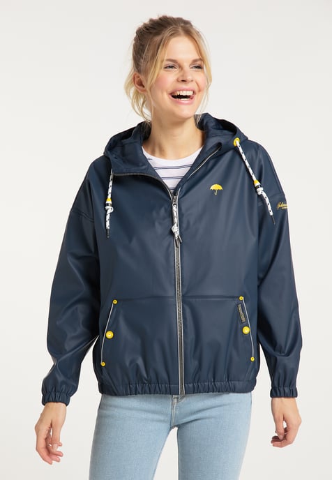 Schmuddelwedda Regenjacke Damen Marine - Image 3