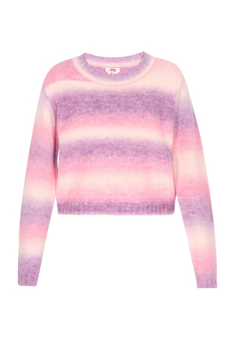 Mymo Pullover Damen Rosa Mehrfarbig - Image 1