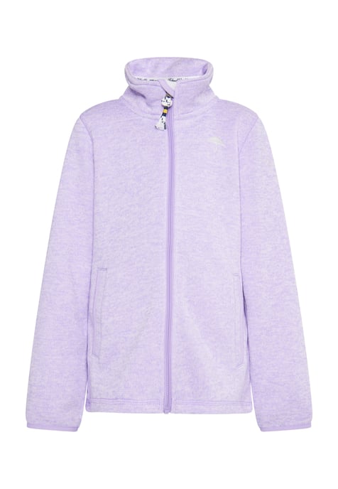 Schmuddelwedda Strickfleecejacke Mädchen (Kids) Helllavendel-Melange - Image 1