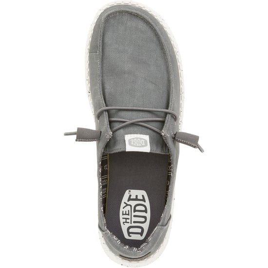 HEYDUDE Wendy Canvas 100% Baumwolle Damen Dunkelgrau Loafers - Image 4