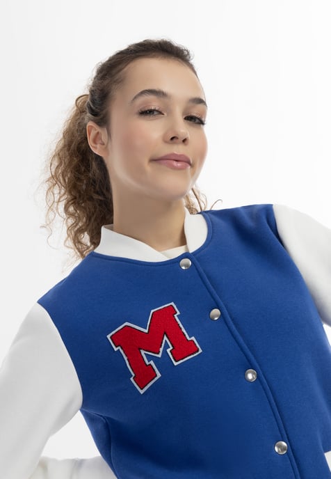 Mymo Collegejacke Damen KÖNIGSBLAU - Image 5