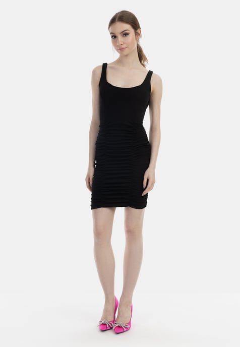 Mymo Trägerkleid Mini Damen schwarz - Image 2