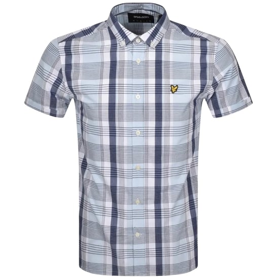 Lyle & Scott Kurzarm-Deckblau-kariertes Hemd - Image 1