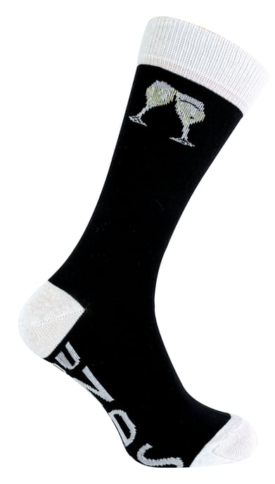 Wenn du diese Socken lesen kannst, bring mir Prosecco Socken - Image 2