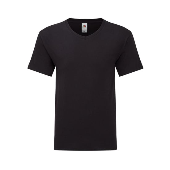 Fruit Of The Loom Herren Iconic 150 V-Ausschnitt T-Shirt (schwarz) - Image 1