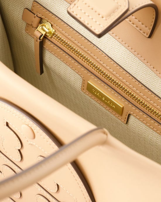 Kleine Ella Shopper-Tasche - Tory Burch - Synthetik - Helles Sand - Image 4