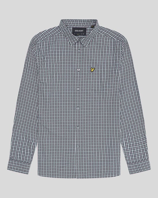 Lyle & Scott � Kariertes Gingham-Hemd in Blau - Image 5