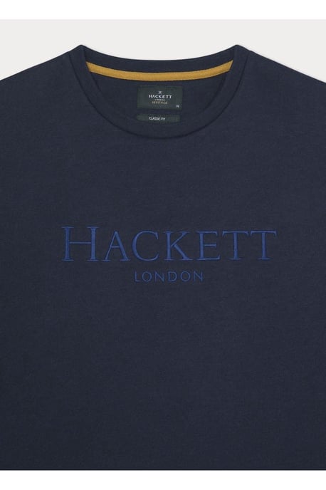 Heritage Hackett Logo Crew Sweat Navy