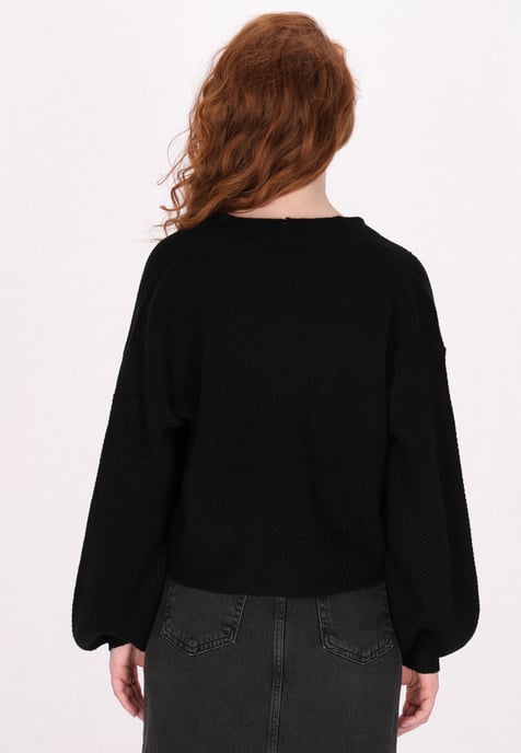 Dreimaster Cardigan Damen Schwarz - Image 4