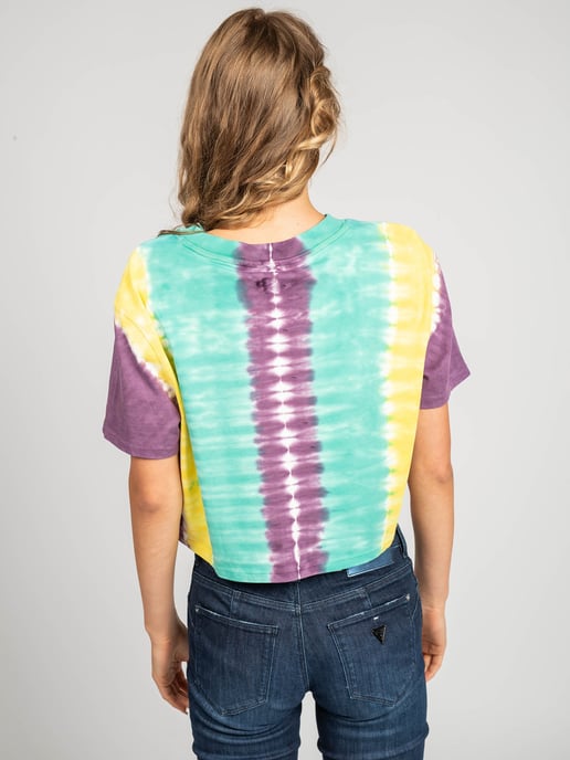 Guess T-Shirt Tie-Dye Woman's Multicolored