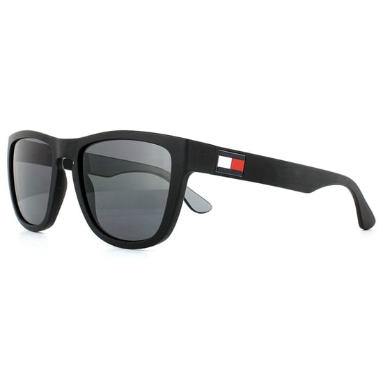 Tommy Hilfiger Square Mens Black Grey Sunglasses