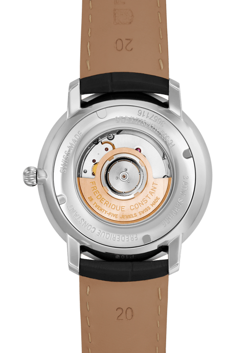 Frédérique Constant Slimline Heart Beat Herren Schwarz Uhr FC-312S4S6 - Image 4