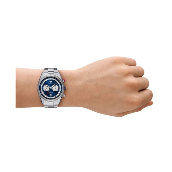 Emporio Armani Racer Herren Silberne Uhr AR11676 - Image 4