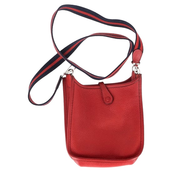 Hermès Evelyn TPN Mini 16 Tasche aus rotem Leder - Image 2