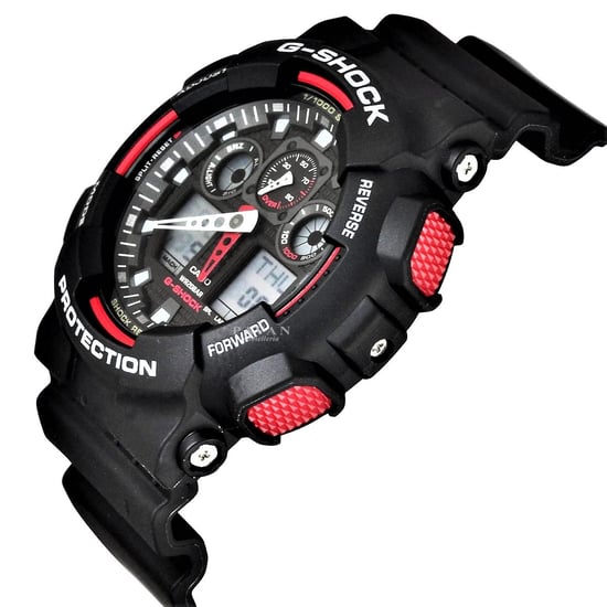 Casio G-Shock Herren Schwarz Uhr GA-100-1A4ER - Image 3
