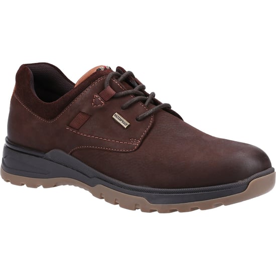 Hush Puppies Pele Leder Herren Braun Nubuk Schnürschuhe - Image 1