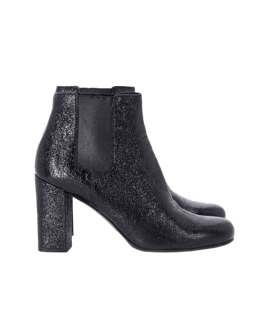 Saint Laurent Hohe Chelsea-Stiefel aus schwarzem Leder - Image 1