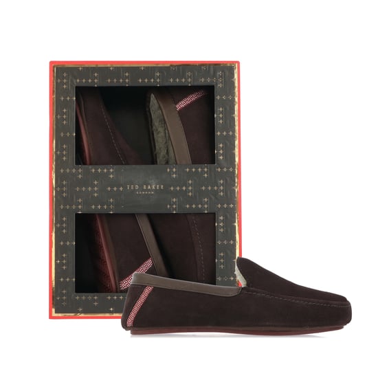 Ted Baker Herren Vallant Moccasin Hausschuhe in Braun - Image 1