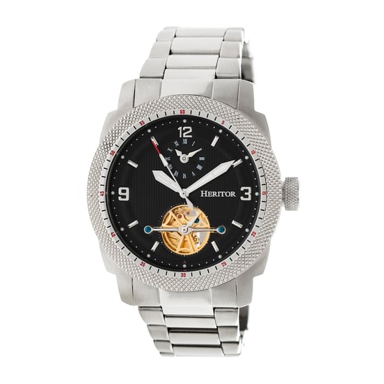Heritor Automatic Helmsley Semi-Skeleton Bracelet Watch