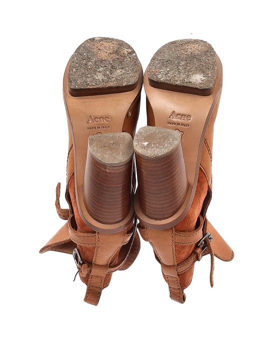 Acne Studios Cypress Con Stiefeletten aus braunem Leder - Image 6