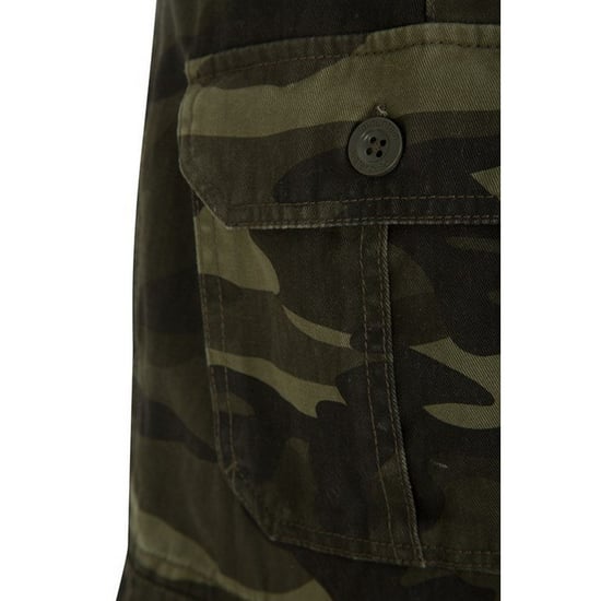 Mountain Warehouse Herren-Cargo-Shorts mit Camouflage-Muster (Khakigrün/Schwarz) - Image 5