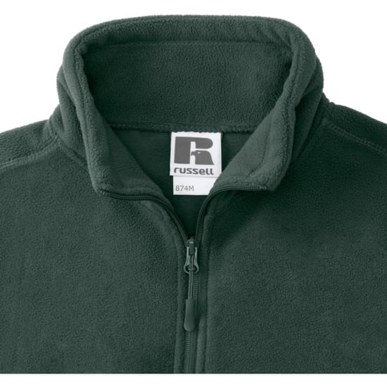 Russell Herren 1/4 Zip Outdoor Fleece Top (Flaschengrün) - Image 3