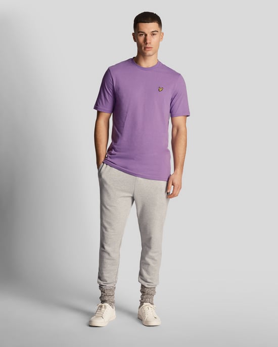 Lyle & Scott Herren-T-Shirt, einfarbig, in Lila - Image 2