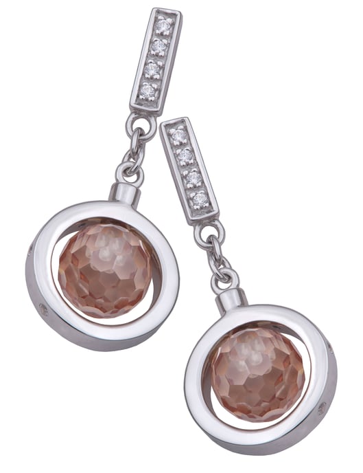 Orphelia Women's 925 Sterling Silver Drop Earrings - Silver ZO-5904
