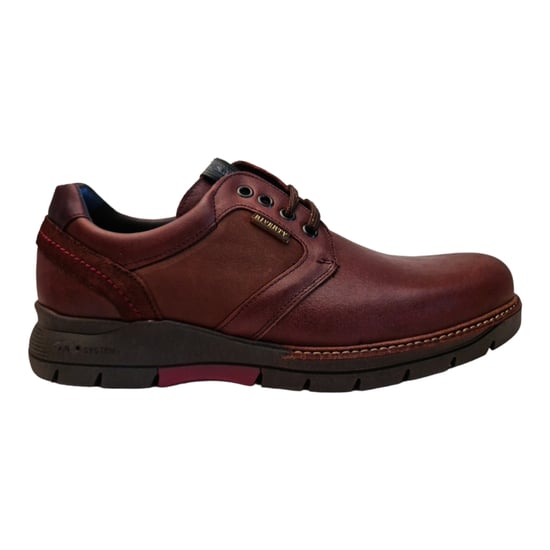 Man's Derby Shoe Riverty color Burgundy