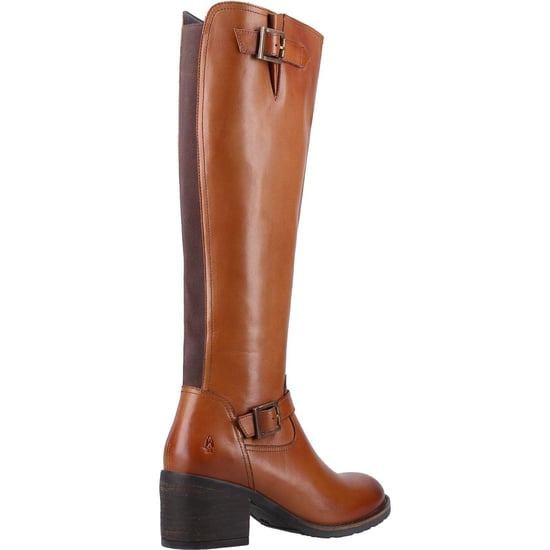 Hush Puppies Heidi Leder Damen Tan Leder Stiefel - Image 2