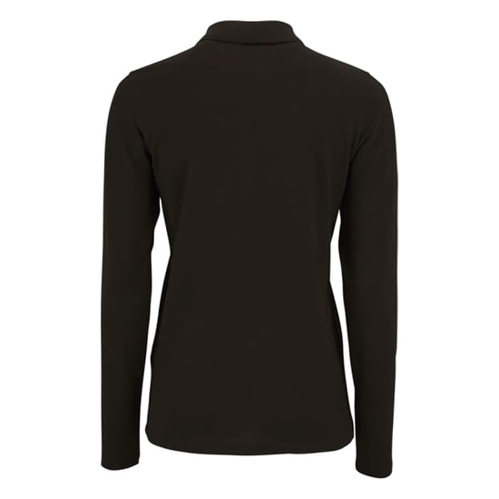 SOLS - "Perfect" Poloshirt für Damen Langärmlig (Schwarz) - Image 2