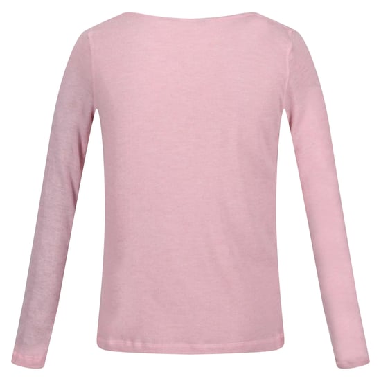 Regatta Womens/Ladies Frayda Long Sleeved T-Shirt (Powder Pink)